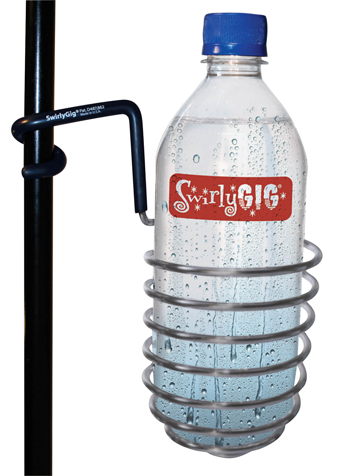 The Original SwirlyGig - Drink Holder 1/2′′ Tubing : Silver
