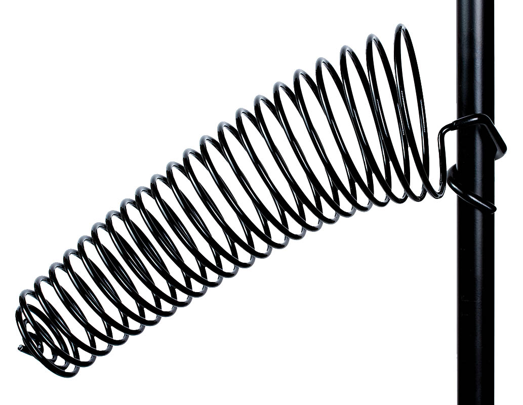 The SwirlyShtick - Drum Stick Holder 1′′ Tubing : Black (Left-Side)