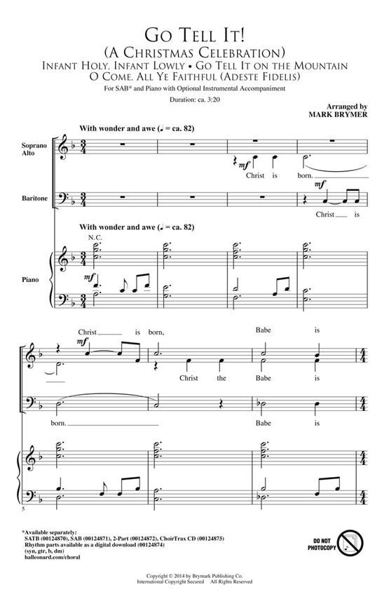 Go Tell It (Arr. Brymer) (SAB)