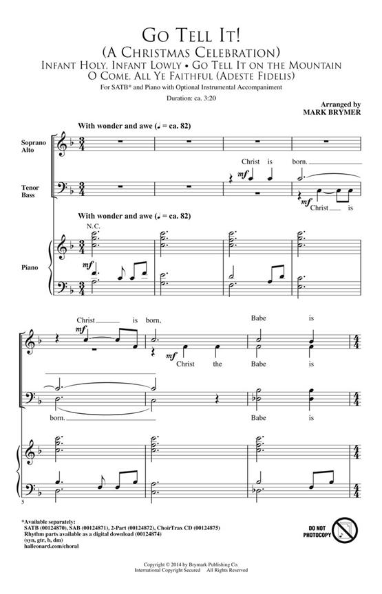 Go Tell It (Arr. Brymer) (ChoirTrax CD)