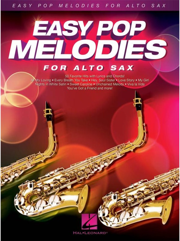 Easy Pop Melodies For Alto Saxophone (Book)