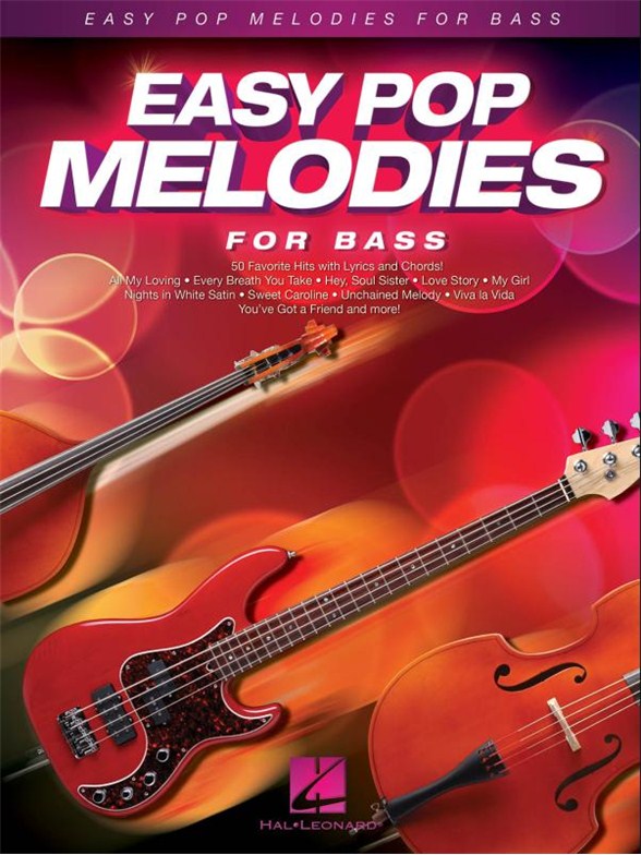 Easy Pop Melodies For Bass (Book/CD)