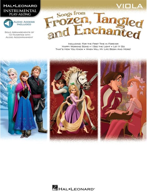 Songs From Frozen, Tangled And Enchanted: Viola (Book/Online Audio)