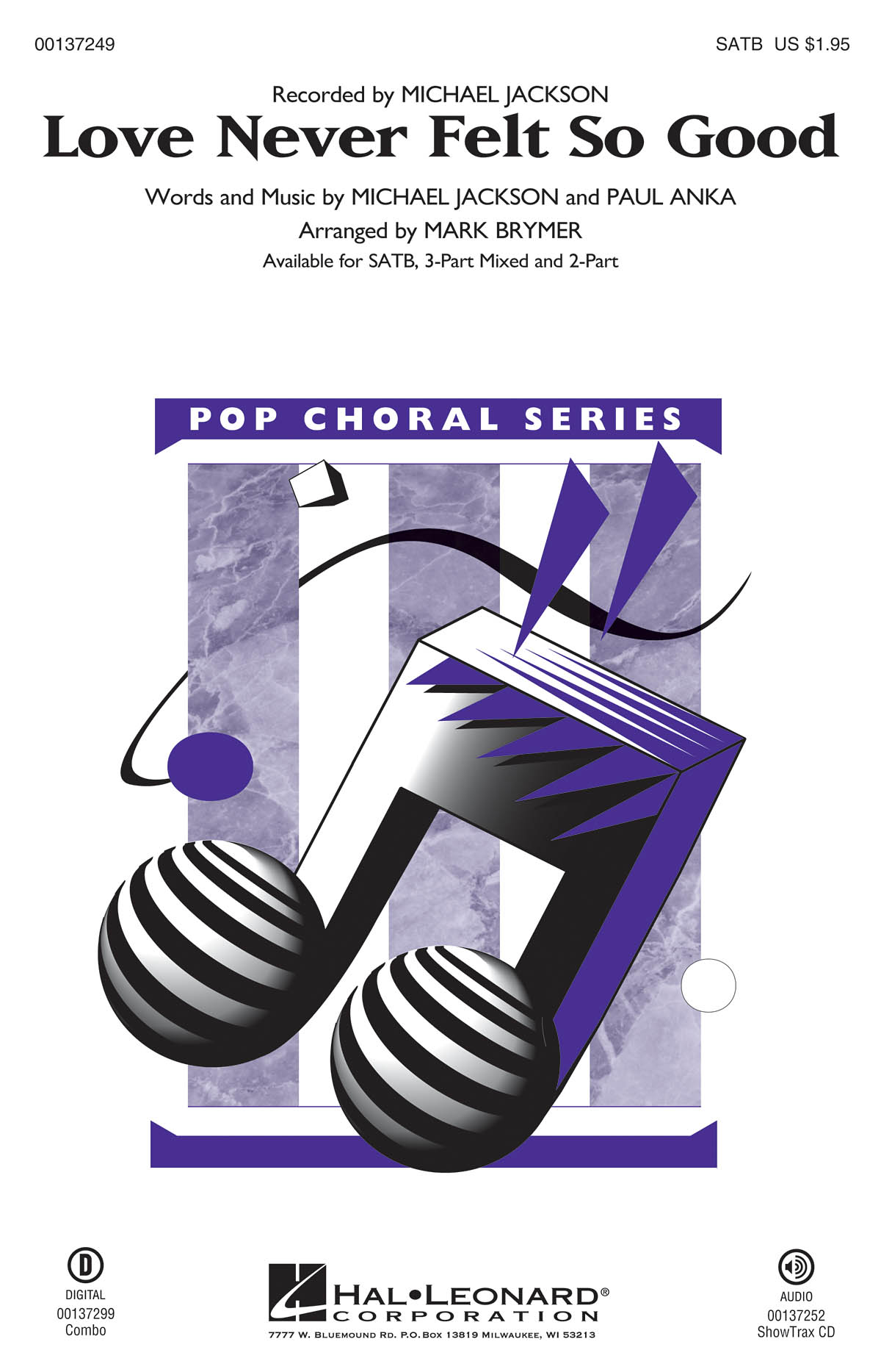 Michael Jackson: Love Never Felt So Good (Arr. Brymer) (SATB)