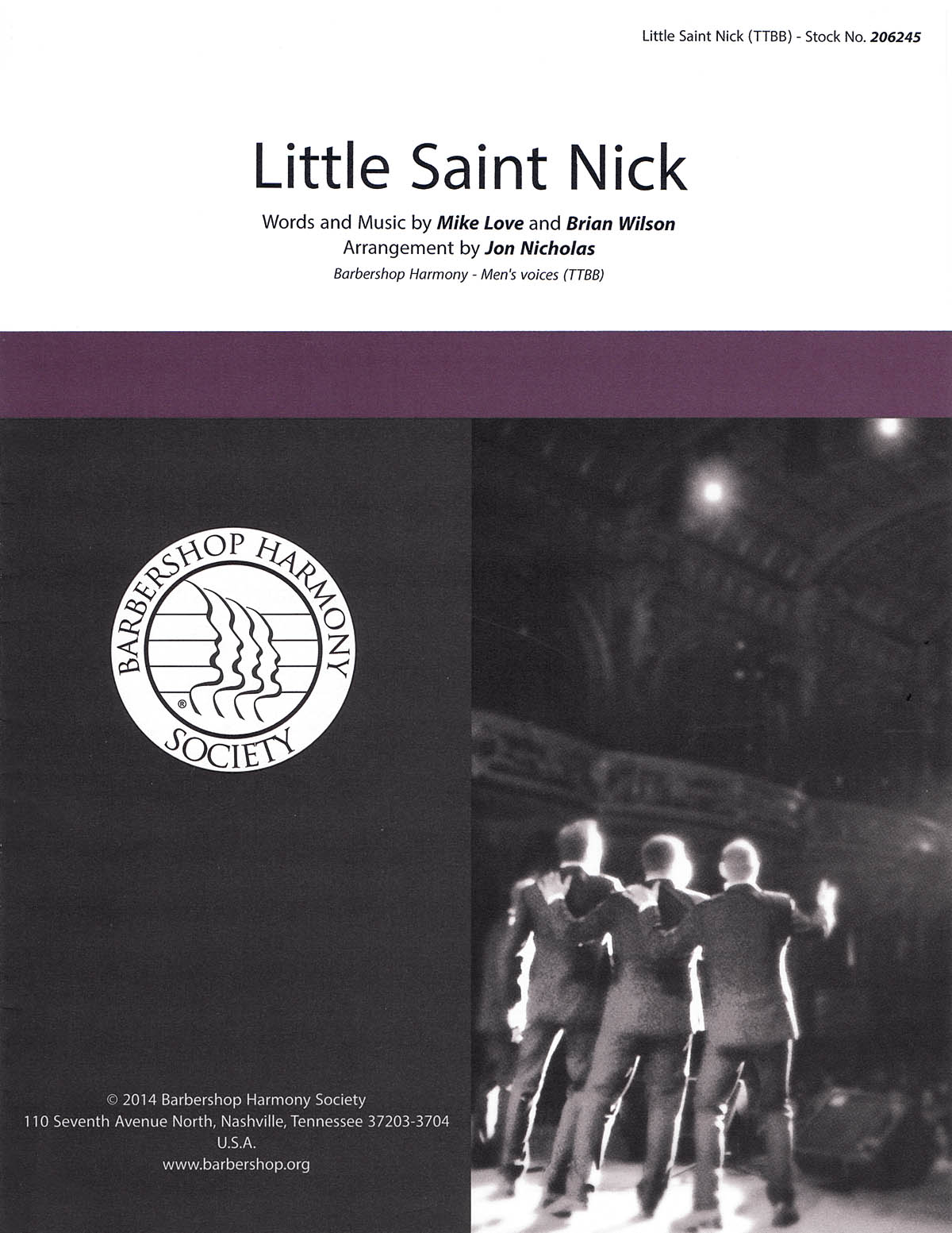 Little Saint Nick (arr. Nicholas) (TTBB)