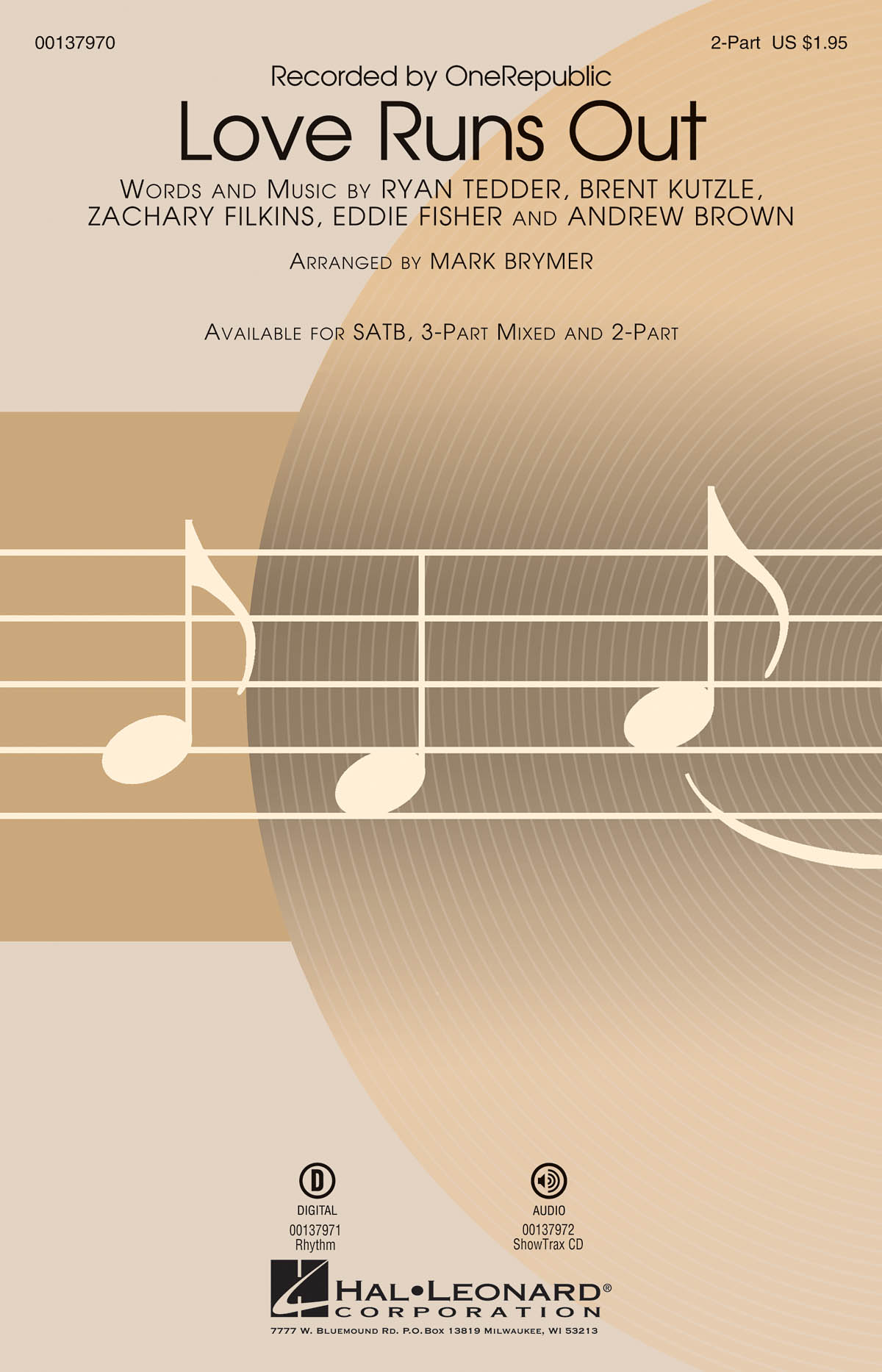 One Republic: Love Runs Out (Arr. Brymer) (2-Part)