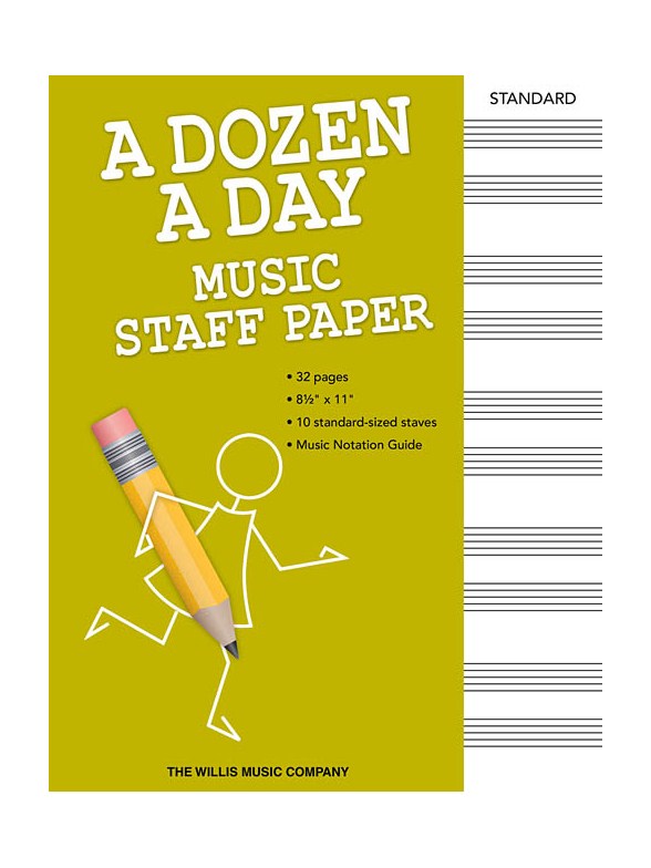 A Dozen A Day: Music Staff Paper