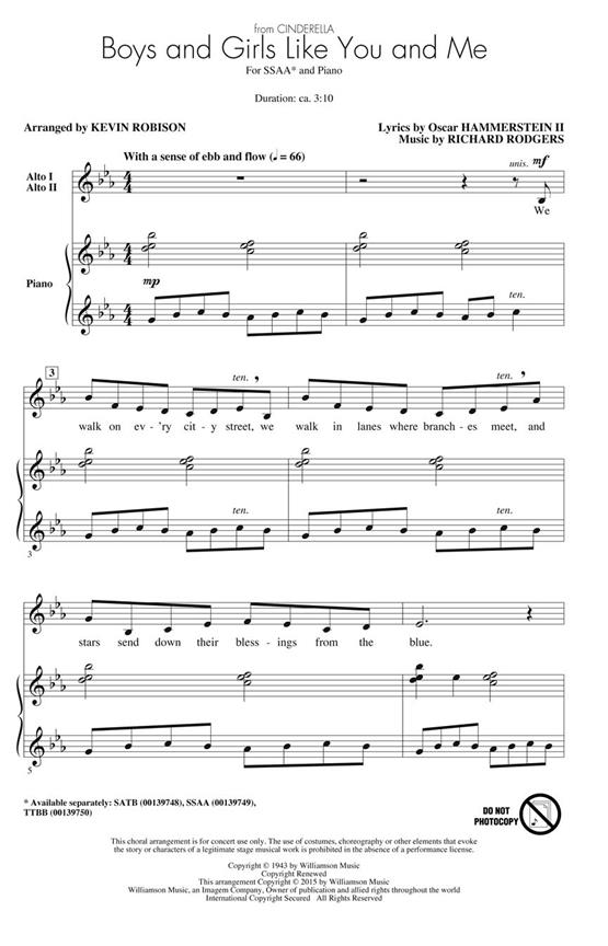 Boys and Girls Like You and Me : from Cinderella
