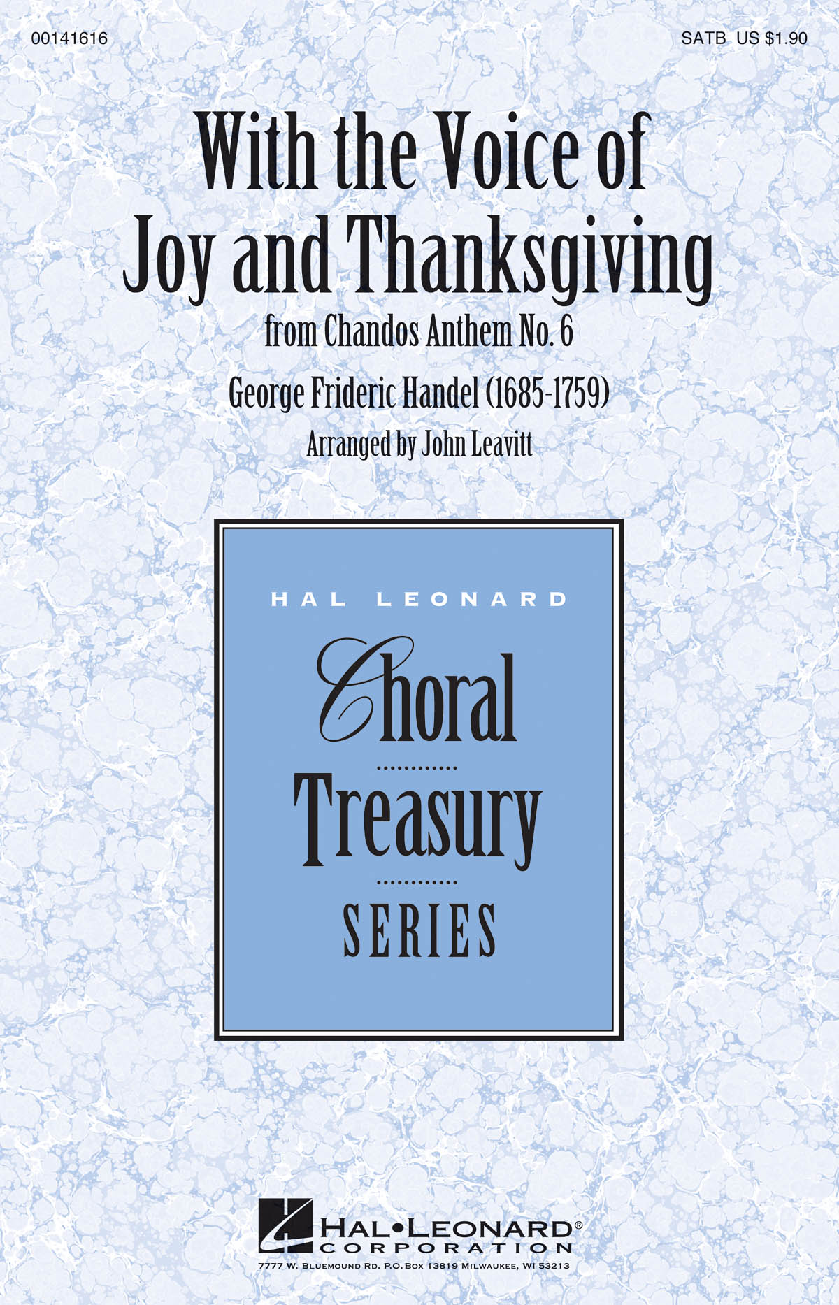 With the Voice of Joy and Thanksgiving : from Chandos Anthem No. 6