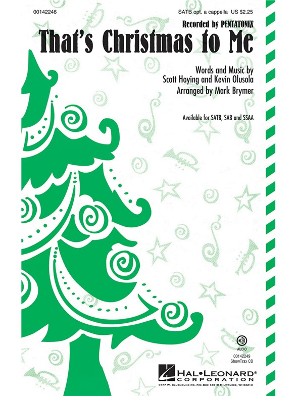 Pentatonix: That's Christmas To Me (SATB)