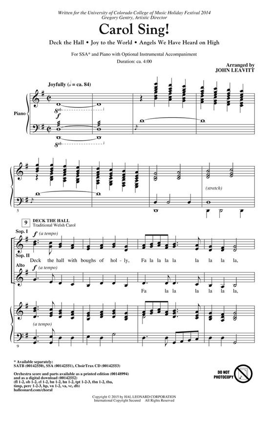 Carol Sing! : Medley