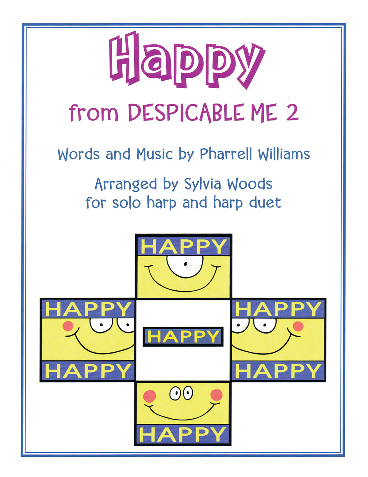 Williams Pharrell Happy From Despicable Me 2 (Woods) Harp/Harp Duet Bk