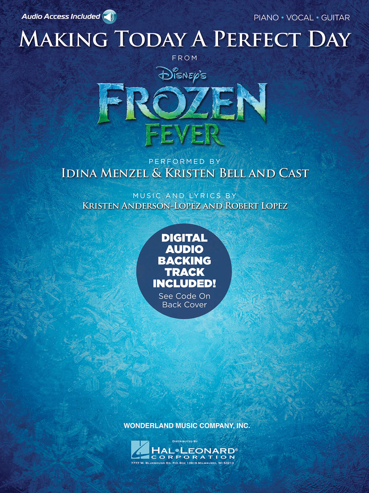 Making Today A Perfect Day (From Frozen Fever) - Piano/Vocal