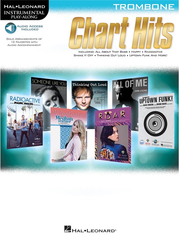 Instrumental Play-Along: Chart Hits - Trombone (Book/Online Audio)