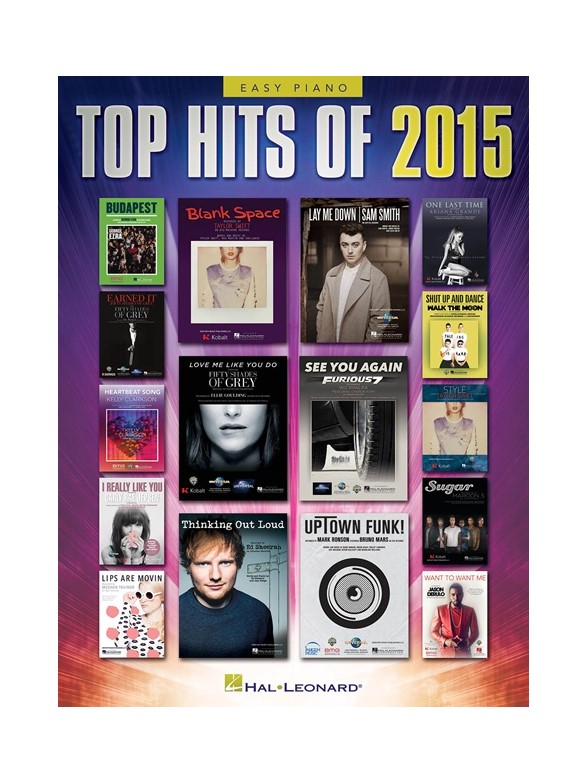 Top Hits Of 2015 (Easy Piano Songbook)
