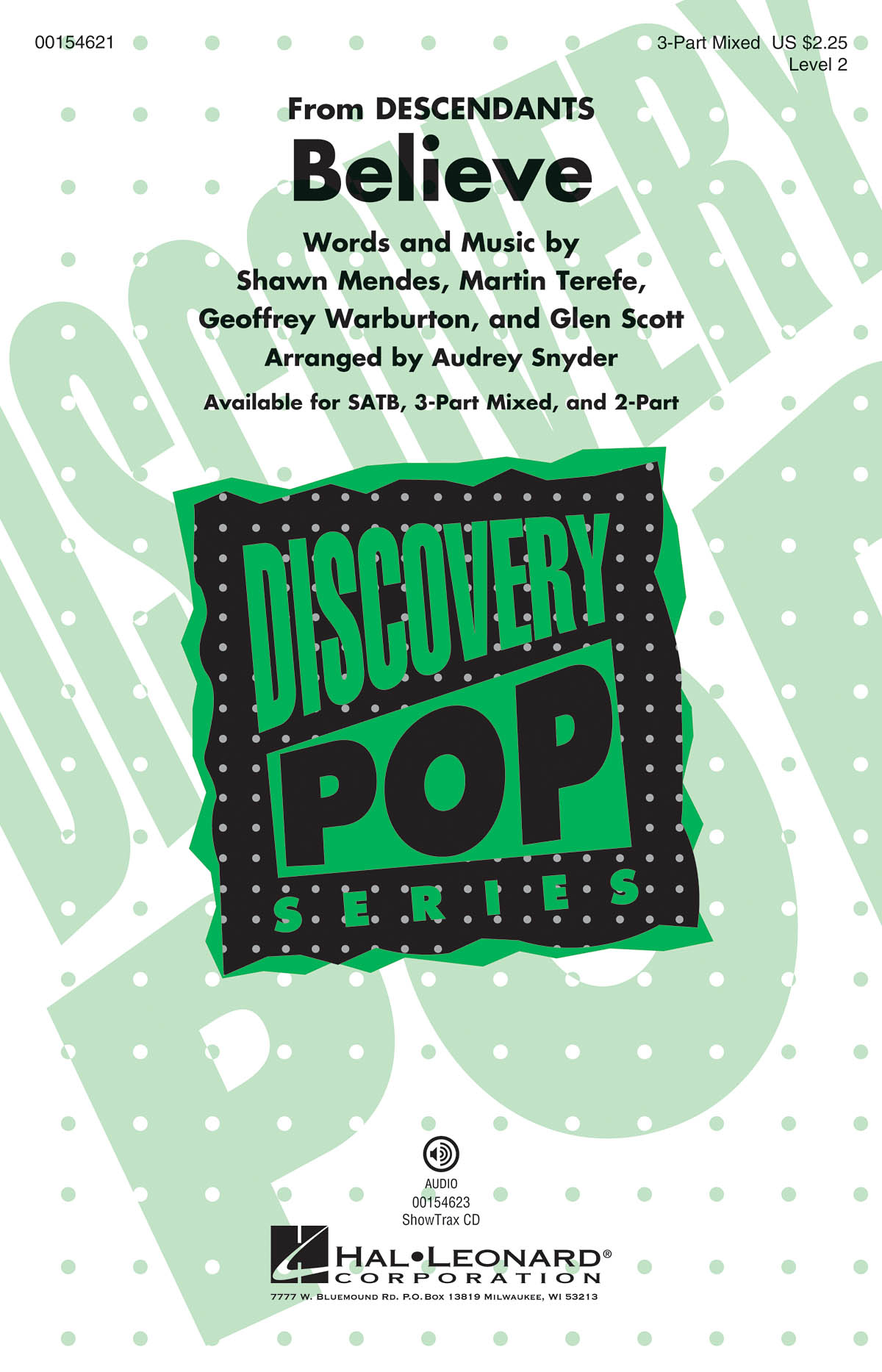 Shawn Mendes: Believe (3-Part Mixed)