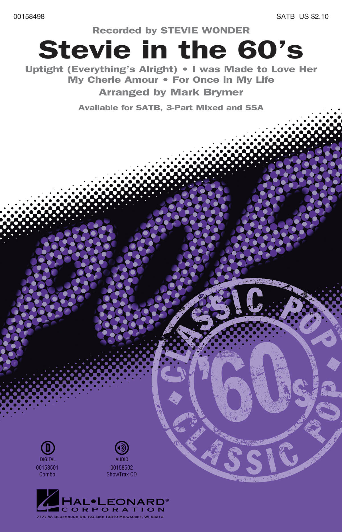 Stevie In The 60s Medley (Arr. Brymer) (SATB)
