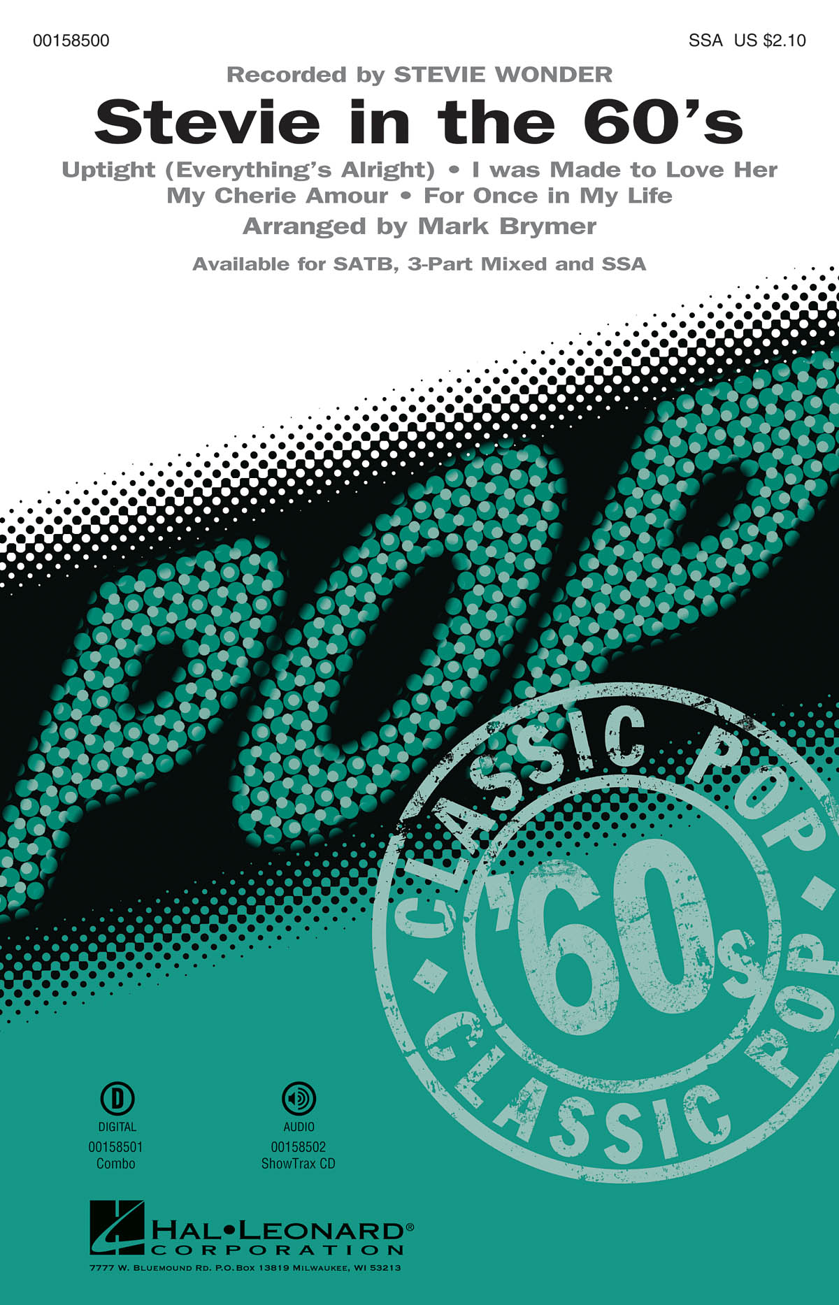 Stevie In The 60s Medley (Arr. Brymer) (SSA)
