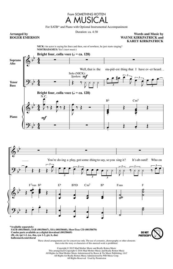 A Musical : from Something Rotten