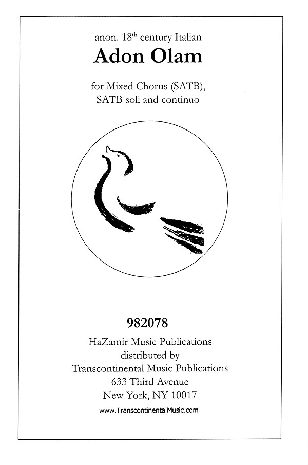 Adon Olam (Arr. Jacobson) (SATB)