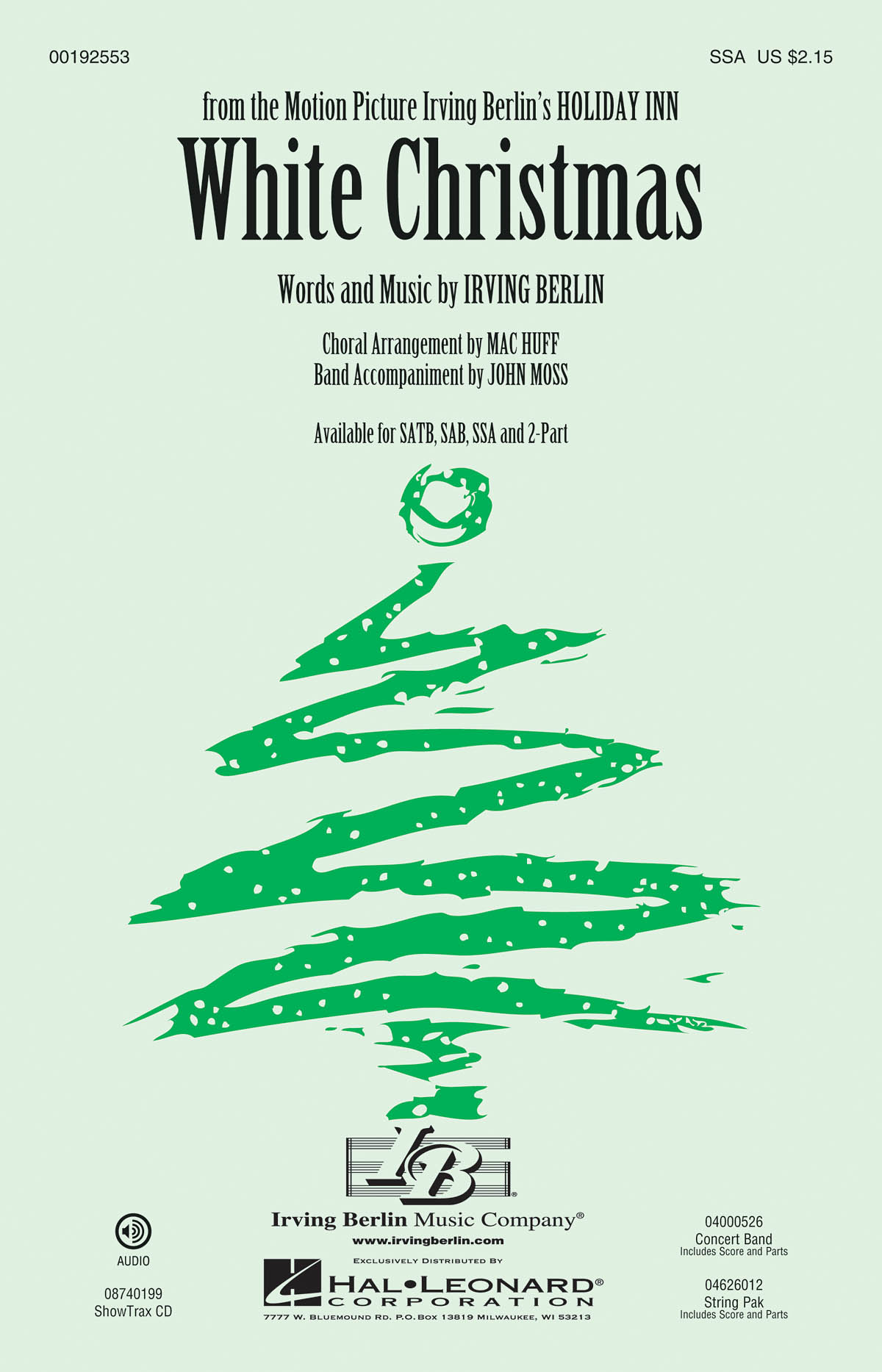 Irving Berlin: White Christmas (Arr. Huff) (SSA)