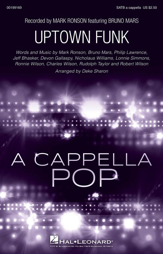 Bruno Mars/Mark Ronson: Uptown Funk (Arr. Sharon) (SATB)