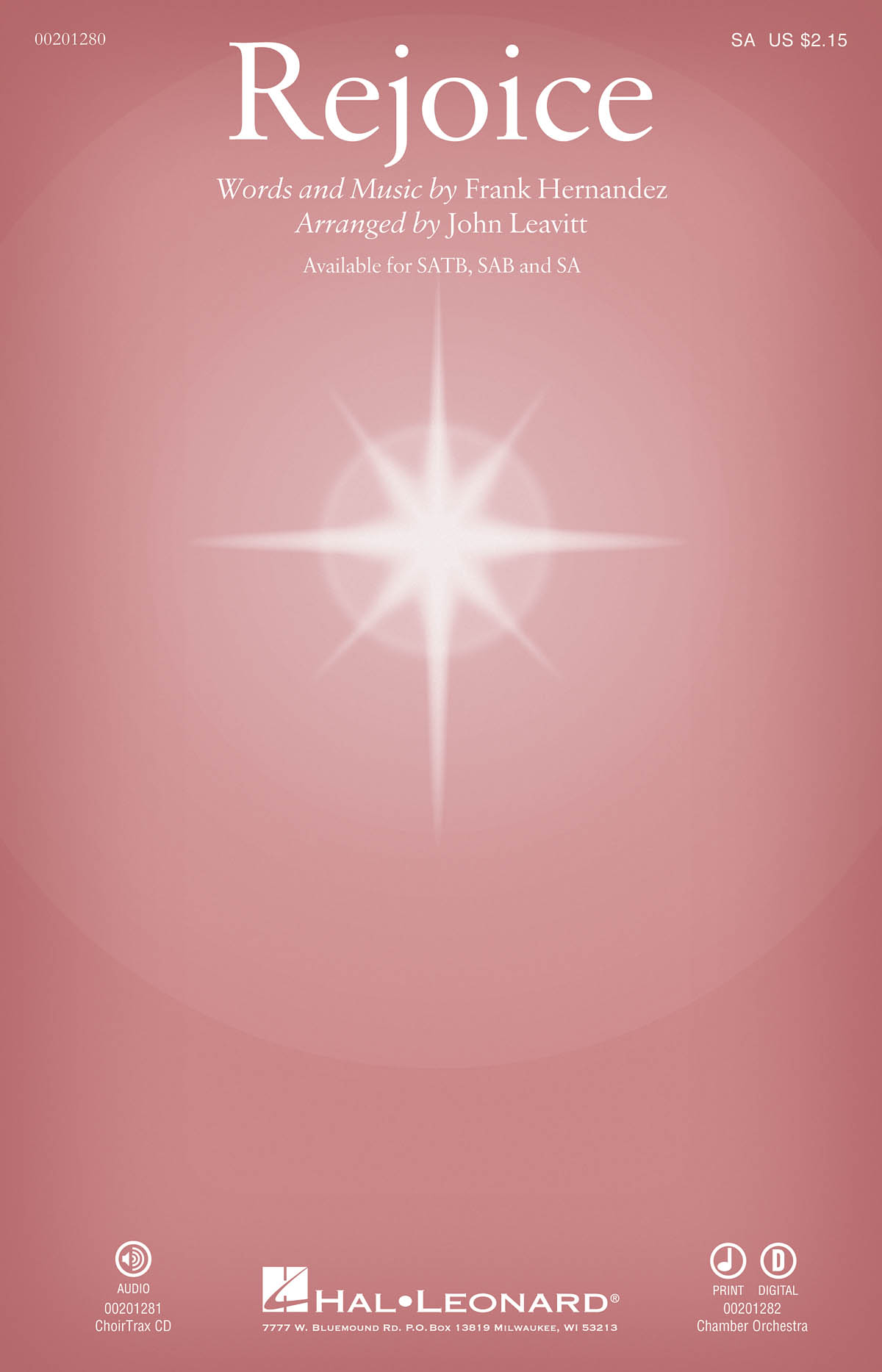Frank Hernandez: Rejoice (SA, arr. Leavitt)