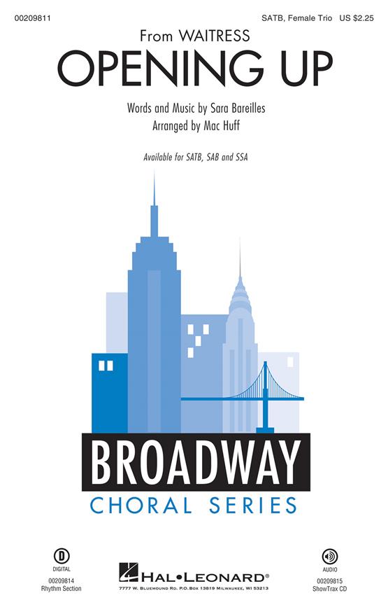 Opening Up (from Waitress) : SATB with Female Trio