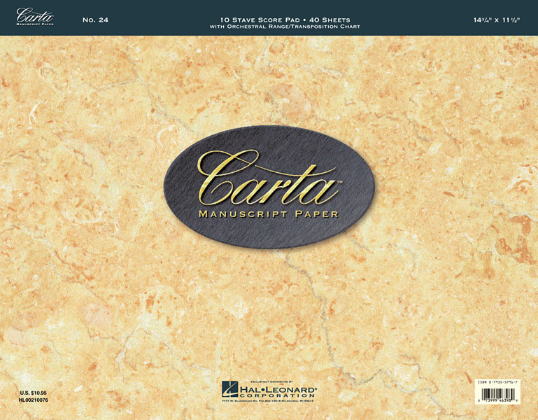 Carta Manuscript Paper No. 24 – Professional