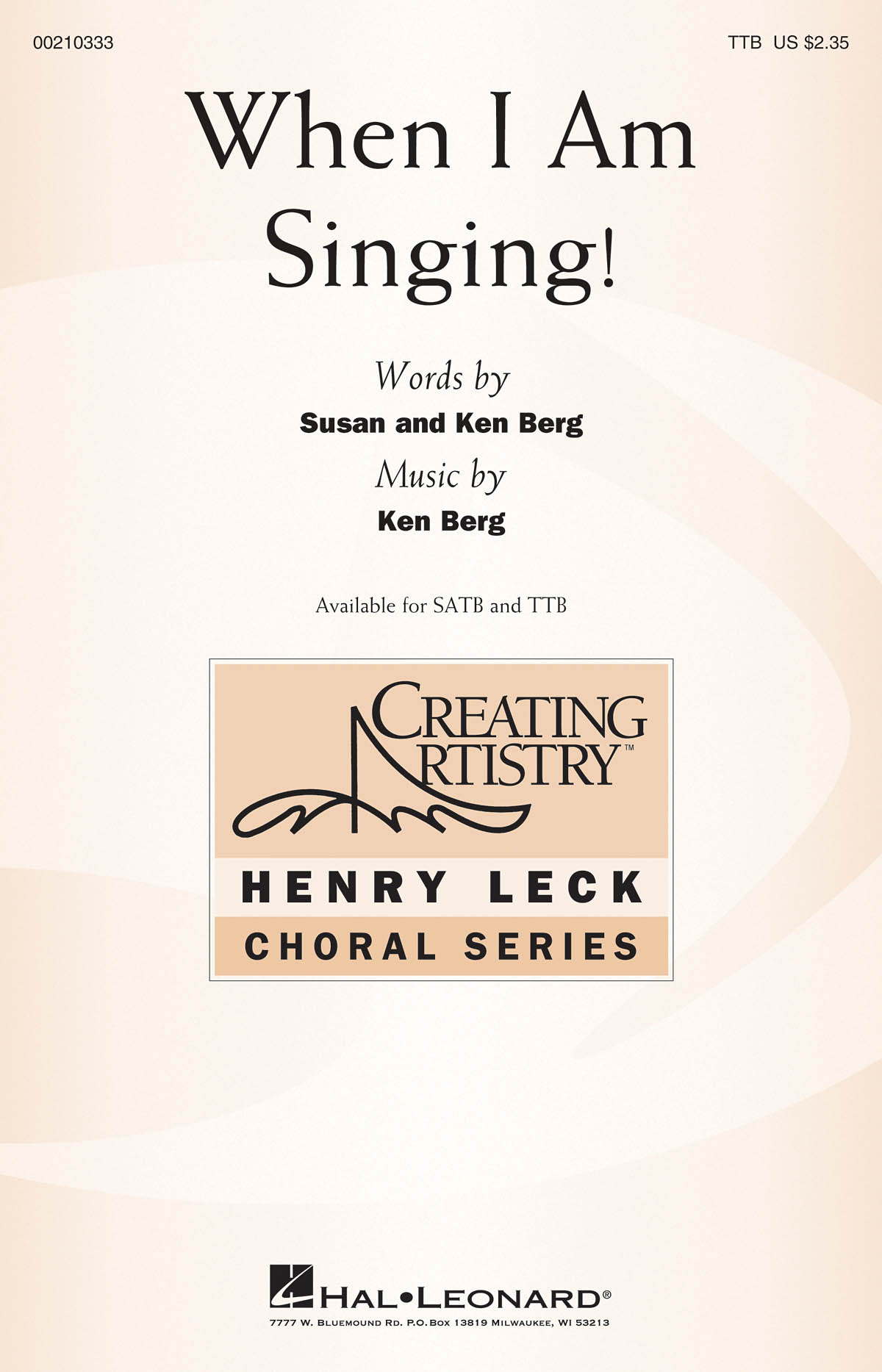 When I Am Singing!