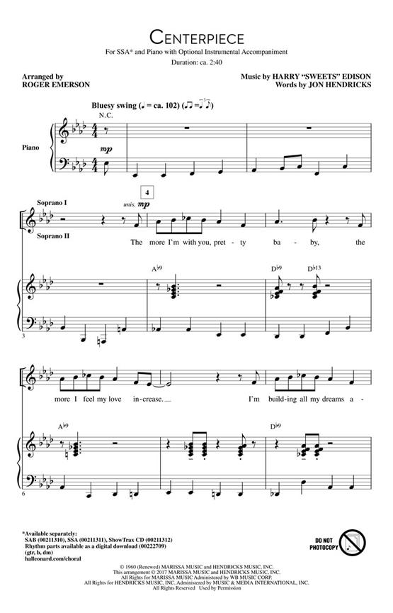 Centerpiece : Choral Explorations Jazz Series