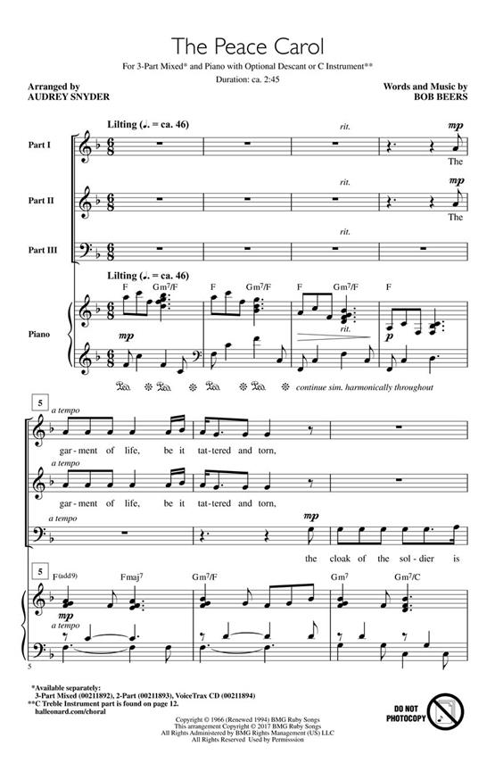The Peace Carol : Discovery Level 1