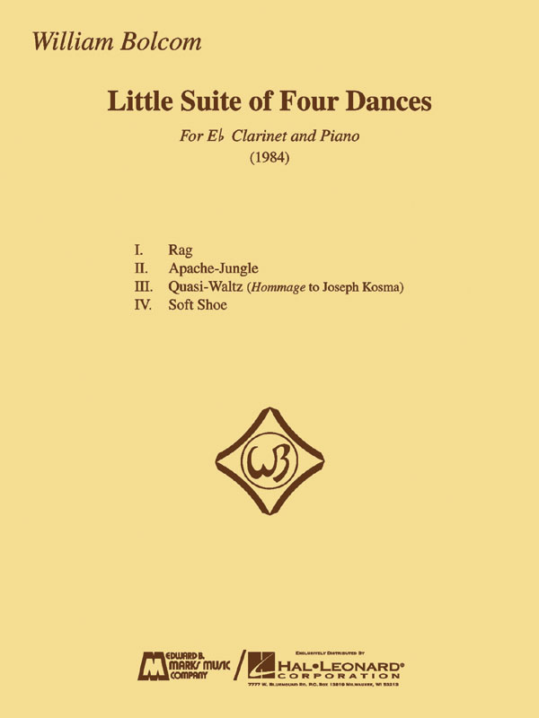 William Bolcom - Little Suite of Four Dances (Clarinet / Piano)