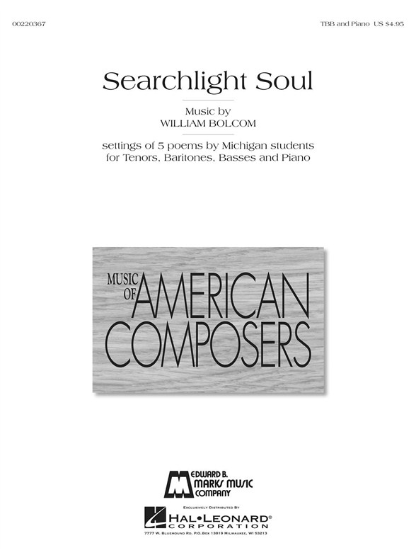 BOLCOM WILLIAM SEARCHLIGHT SOUL TBB CHORAL