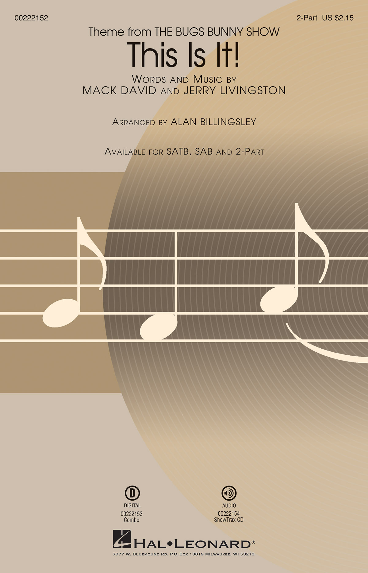 Jerry Livingston/Mack David: This Is It! (Arr. Billingsley) (2-Part)