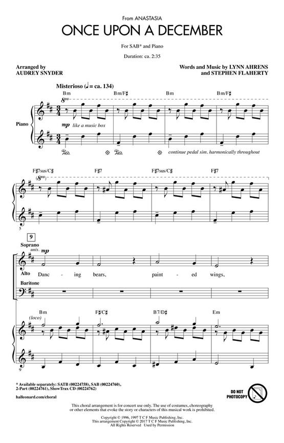 Once Upon a December : from Anastasia