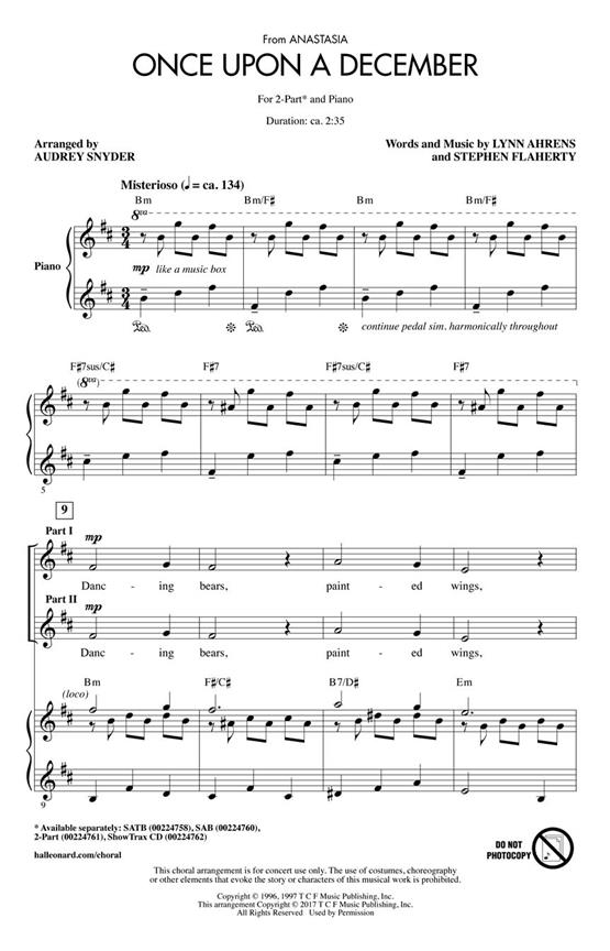 Once Upon a December : from Anastasia