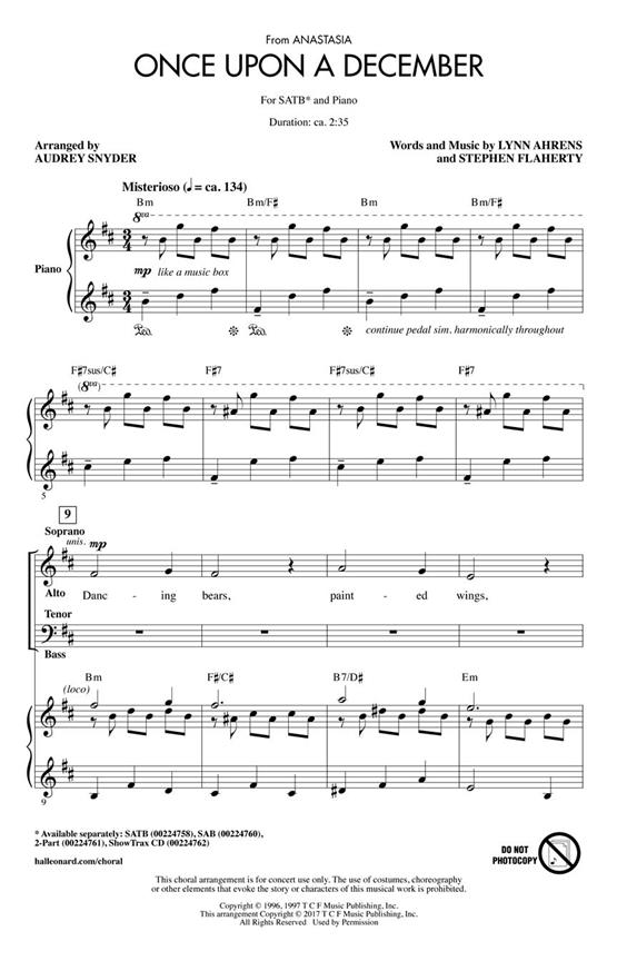 Once Upon a December : from Anastasia