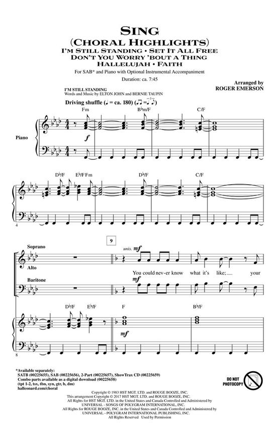 Sing : Choral Highlights