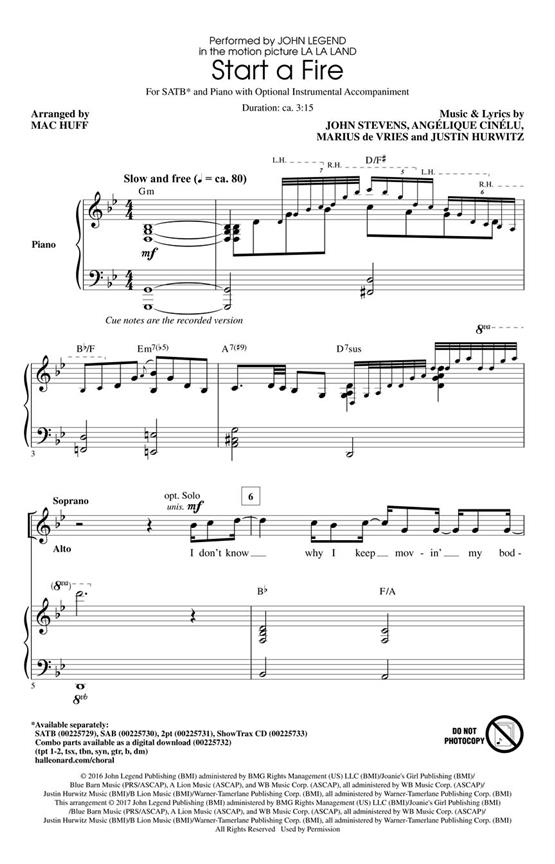 Start a Fire : from La La Land