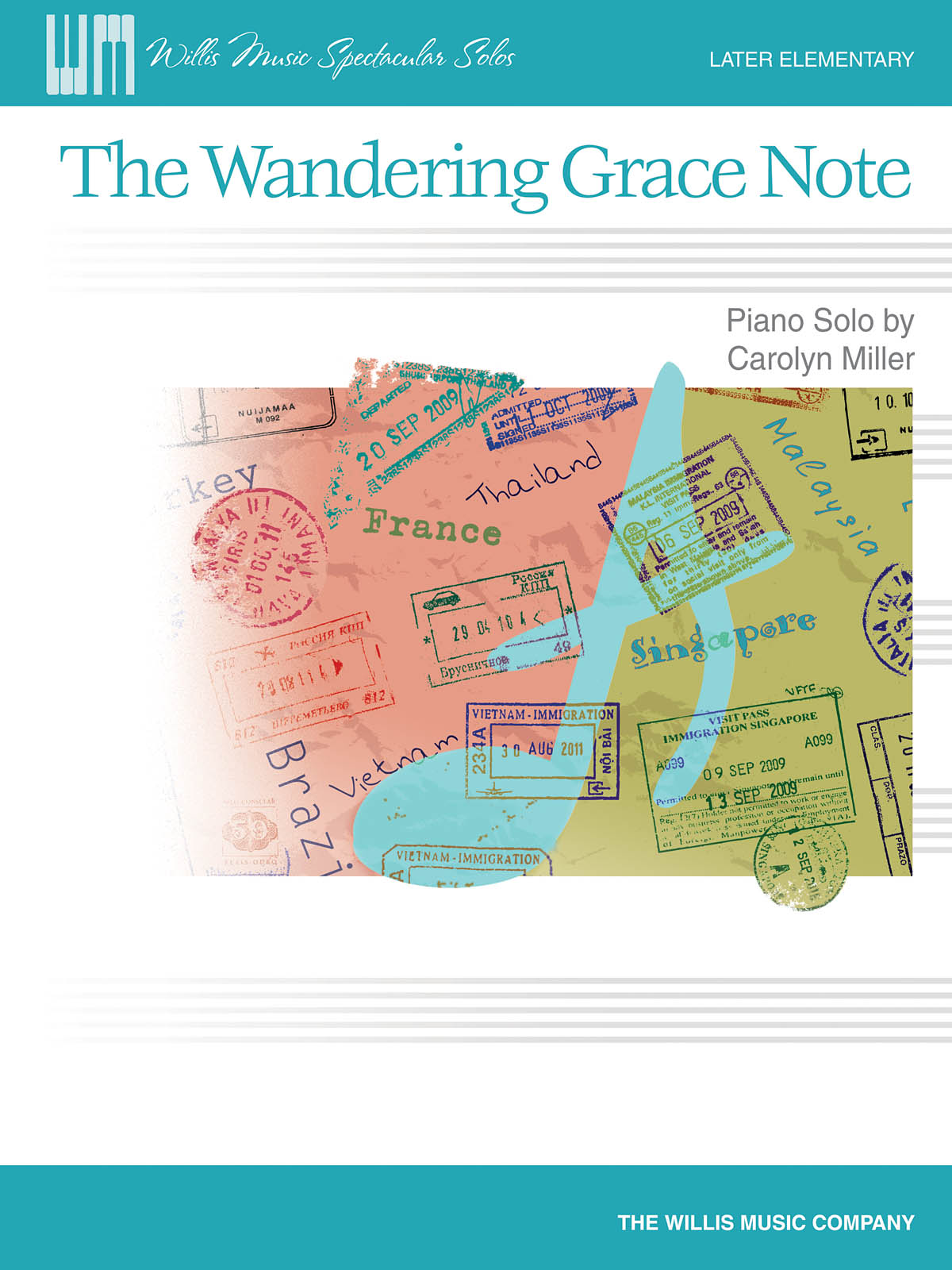 Carolyn Miller: The Wandering Grace Note - Later Elementary Piano Solo