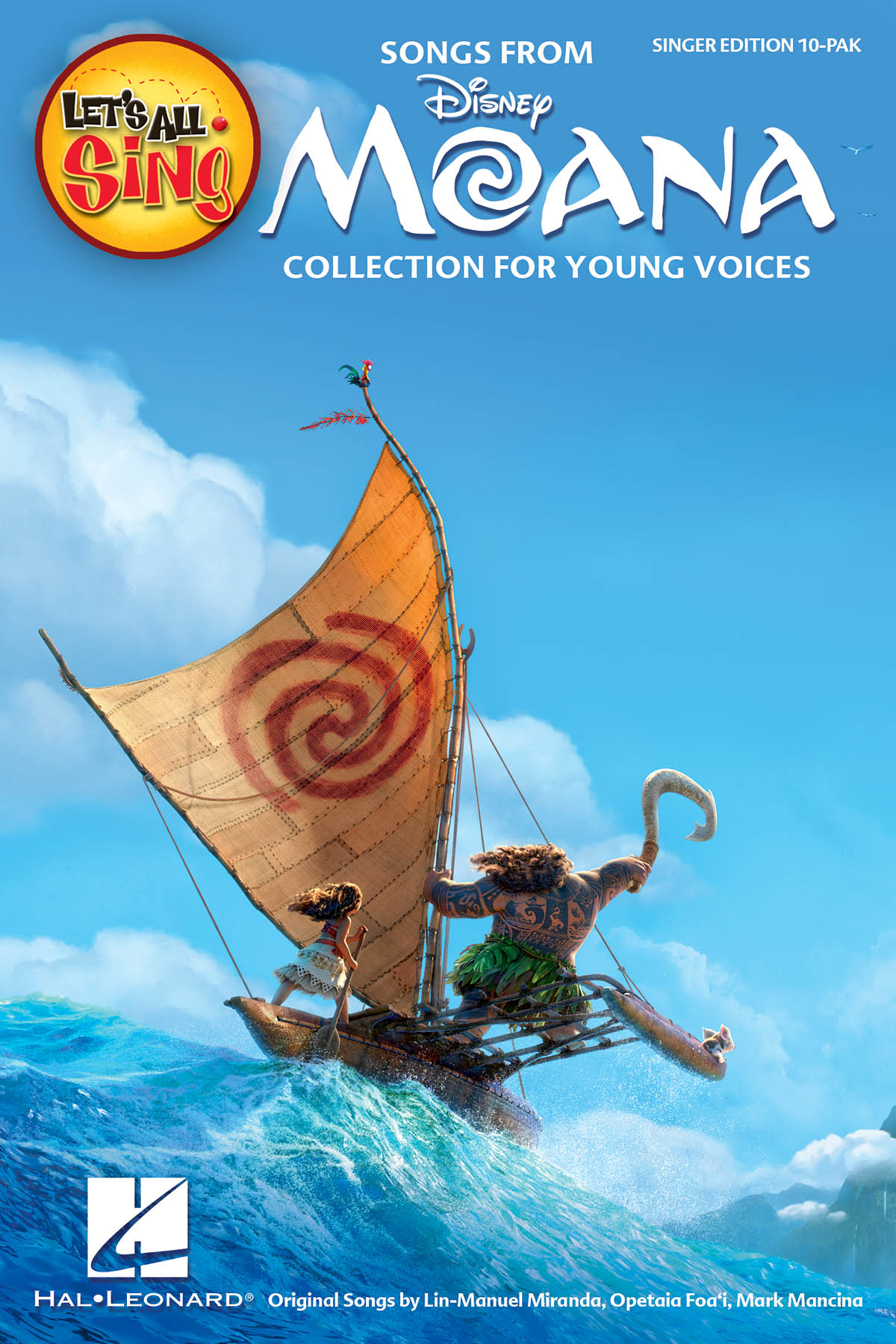 Let's All Sing Songs From MOANA (10 Pack)