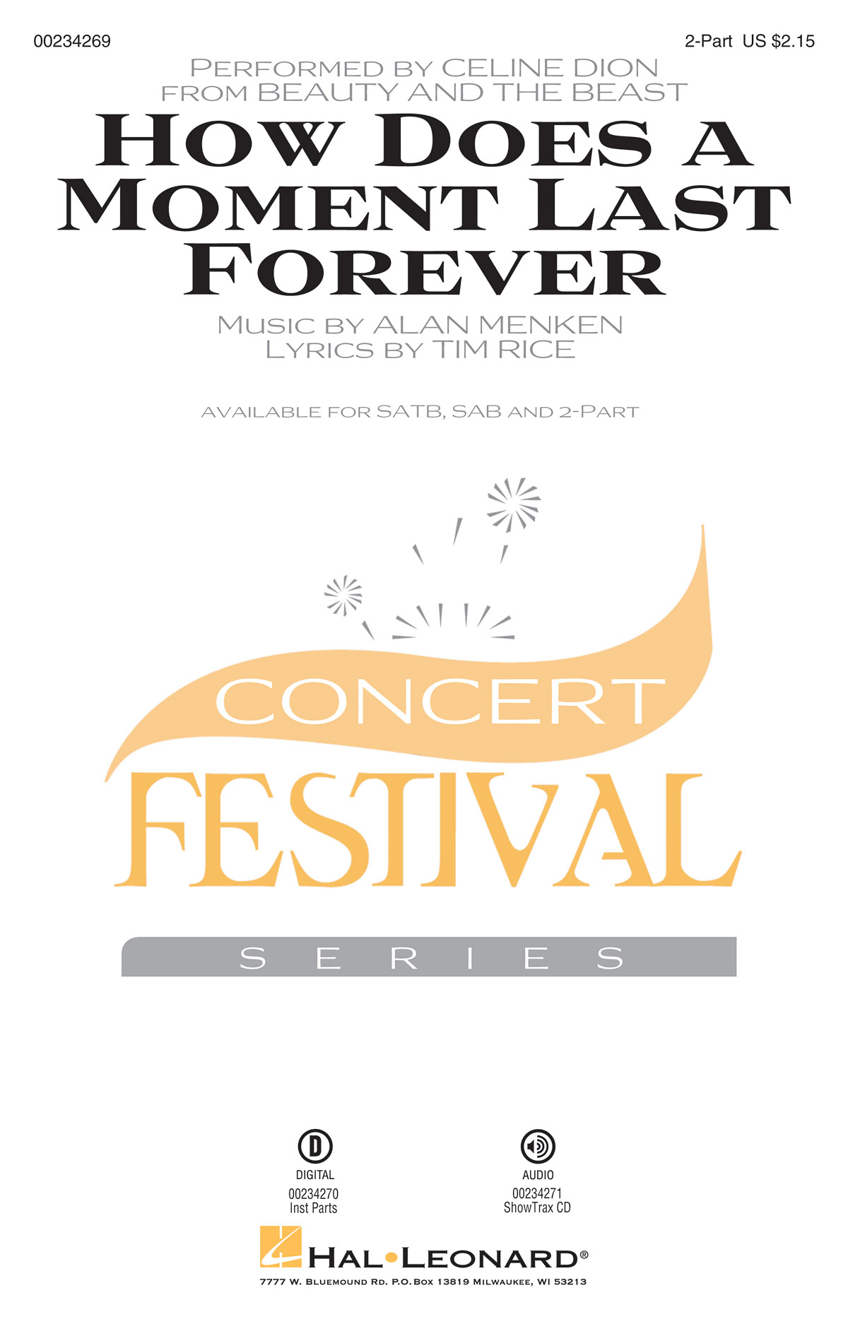 Alan Menke: How Does A Moment Last Forever (Arr. Huff) (2-Part)