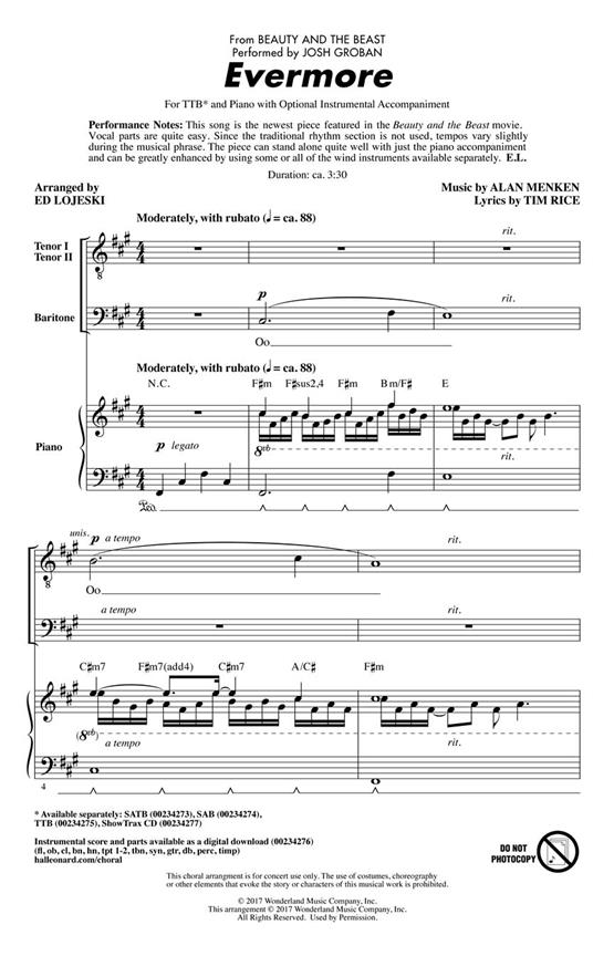 Evermore : from Beauty and the Beast