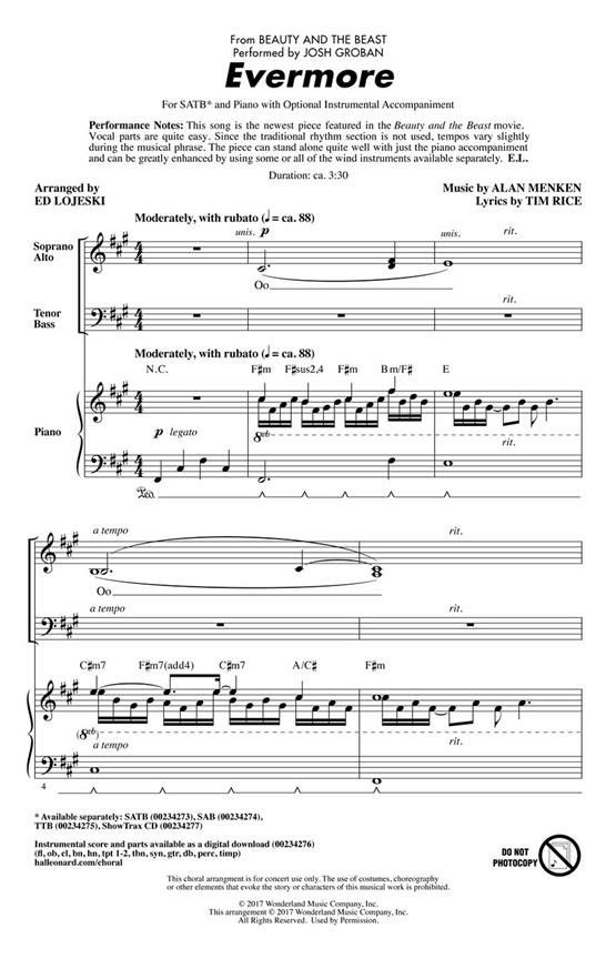 Evermore : from Beauty and the Beast