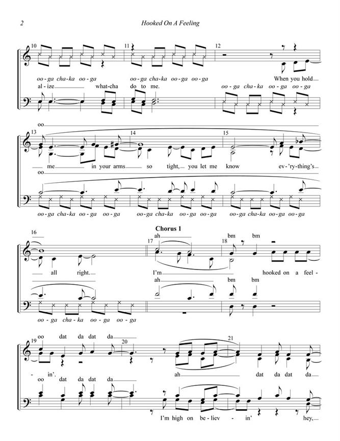 Hooked On A Feeling (SATB)