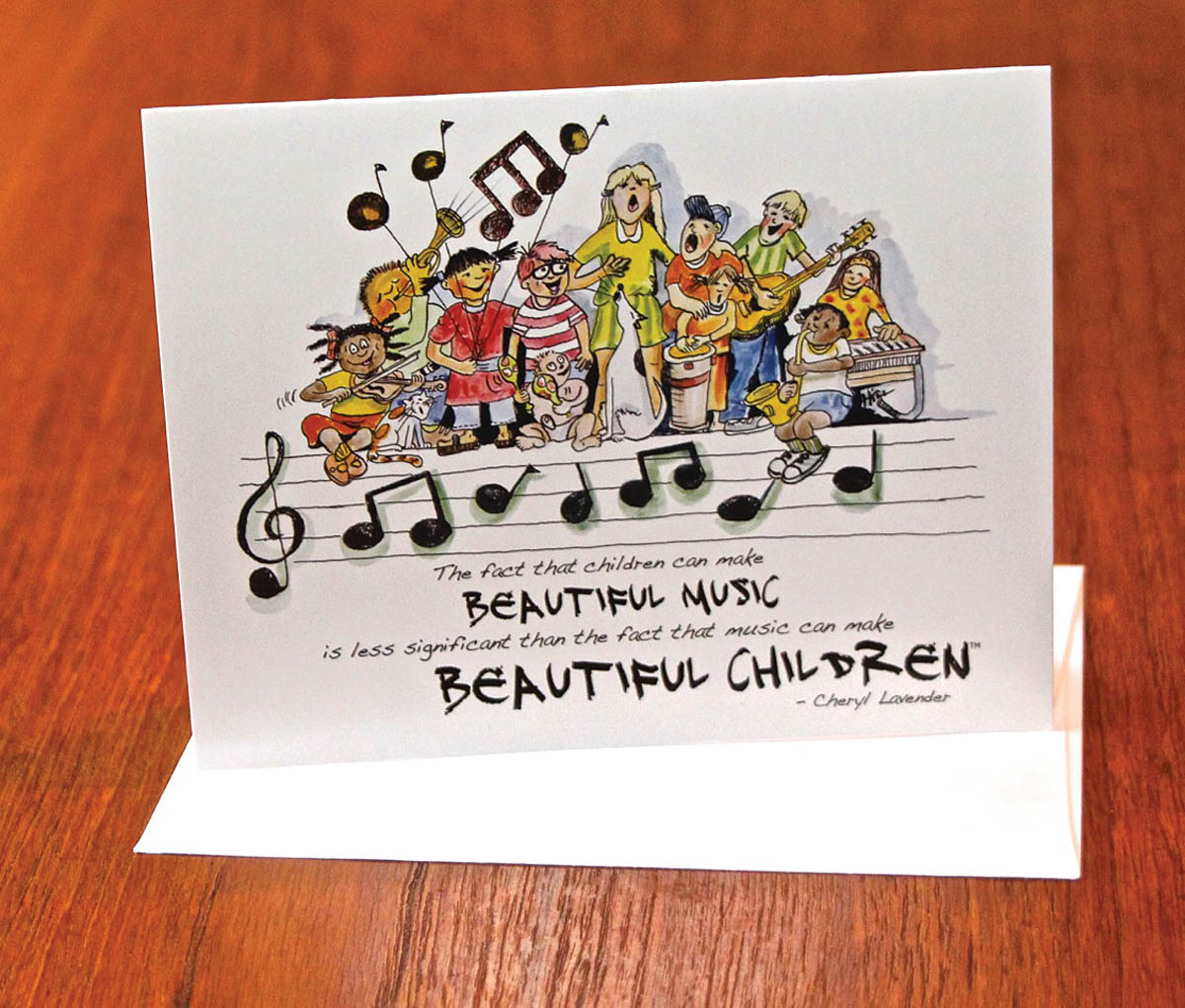 Beautiful Music, Beautiful Children Notecards : Set of 10 Cards