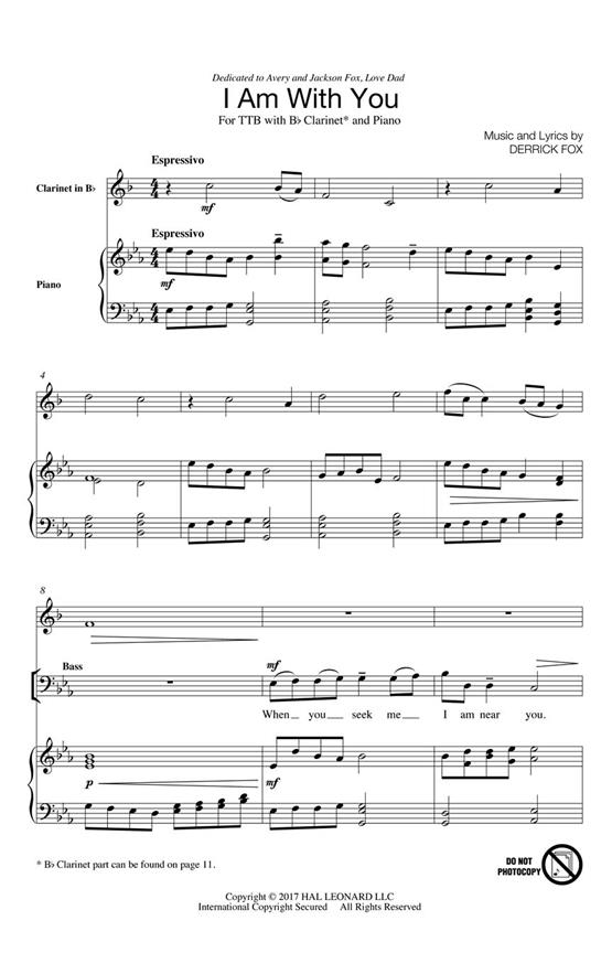 I Am with You : Andrea Ramsey Choral Series