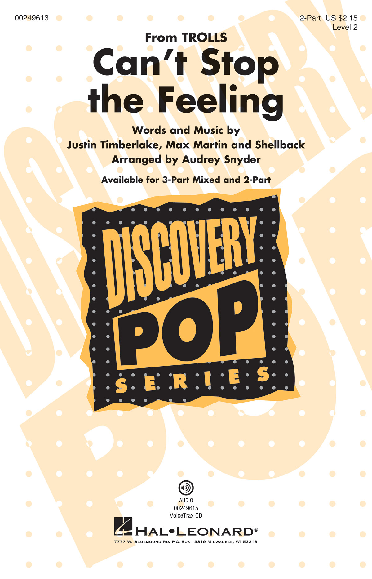 Can't Stop the Feeling : Discovery Level 2