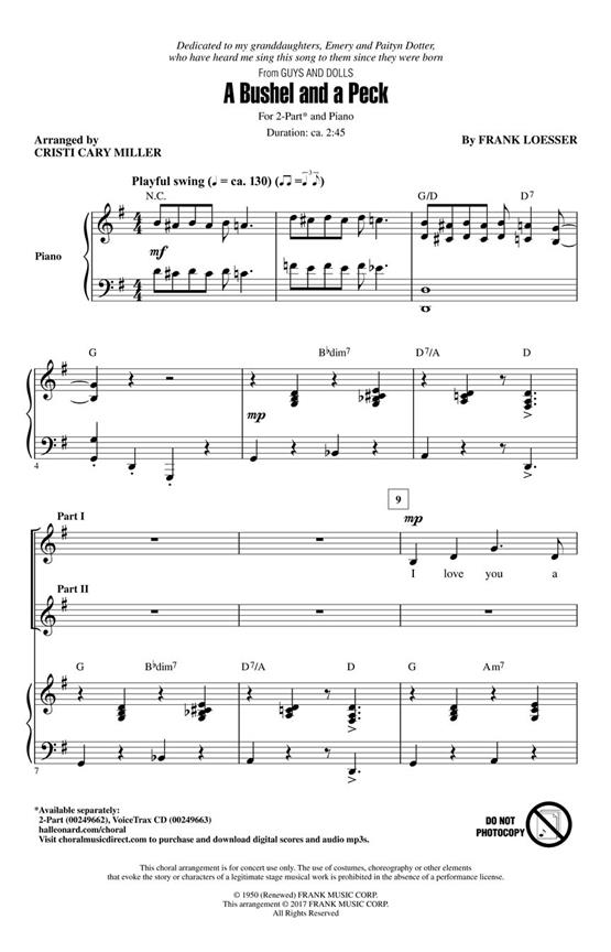 A Bushel and a Peck : Discovery Level 1